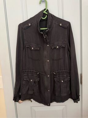 Maurices Dark Gray Utility Jacket with Front Pockets